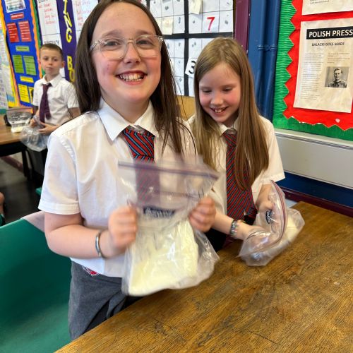 Making ice cream!