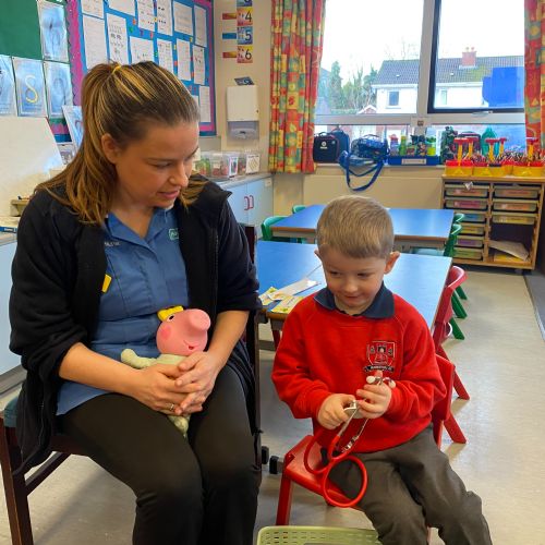 Nurse Morgan came to visit