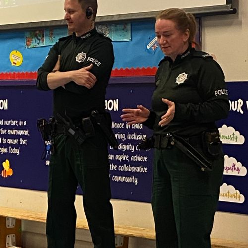 The PSNI talked to us about Road Safety