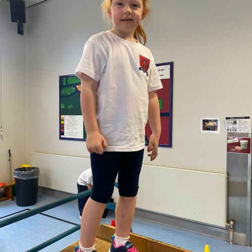 Gymnastics using the large apparatus